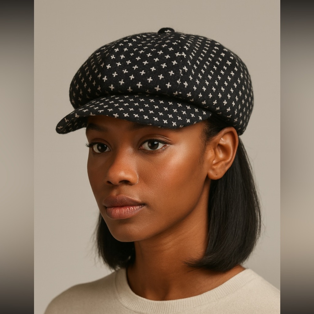 Wool Blend Newsboy Retro steam punk European street style timeless indie academi
